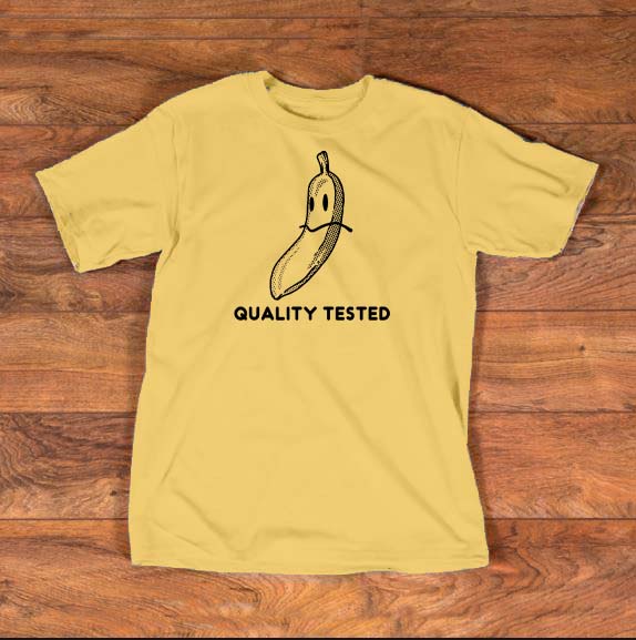 Quality Tested' Banana Graphic Tee